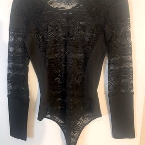Black Lace Body Suit